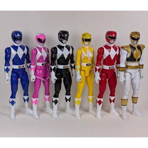 Mighty Morphin Power Rangers 11½" Hasbro 2021 Action Figure Lot Of 6 Loose